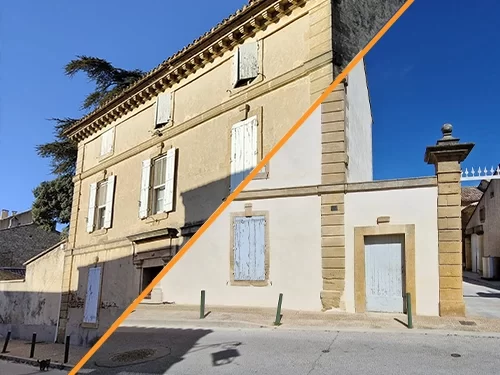 reparation de facade à ales avant apres